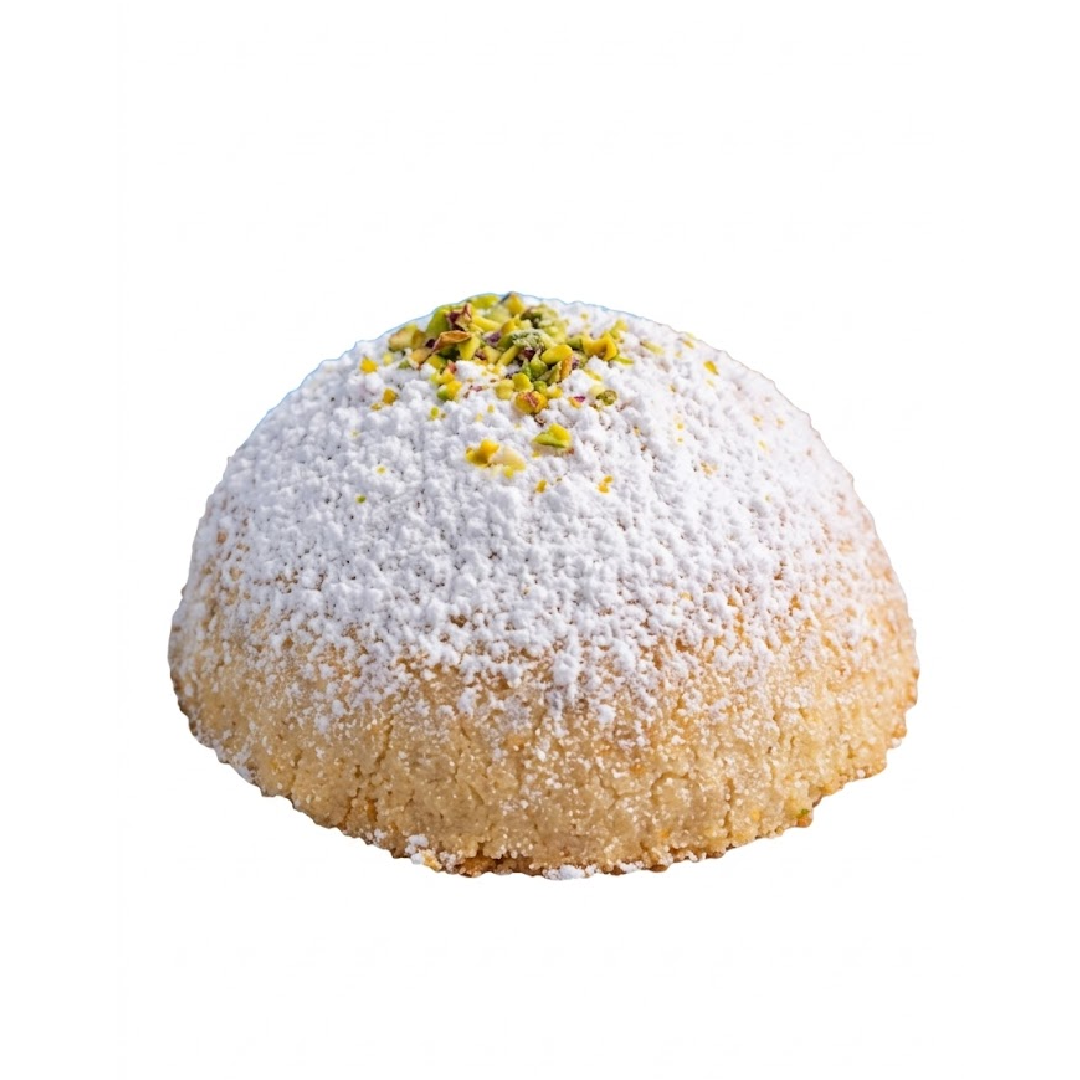 : Cheese Maamoul, traditional Middle Eastern pastry, Qashati Al Sham bakery, creamy cheese pastry, fresh baked maamoul, authentic Arabic desserts.