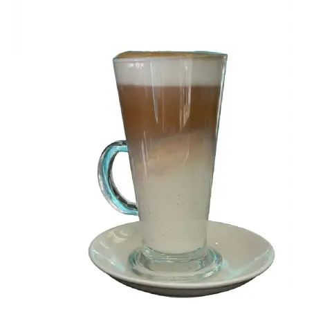 Latte coffee, creamy espresso drink, Qashati Al Sham latte, specialty milk coffee, smooth coffee beverage, classic latte.