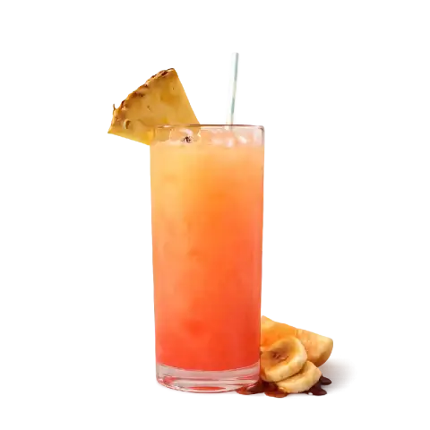 Pineapple & orange cocktail, citrus cocktail, refreshing fruit drink, tropical beverage, healthy cocktail, Qashati Al Sham drinks, fresh fruit juice