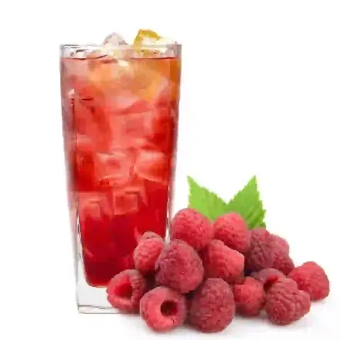 Raspberry iced tea, fruity iced tea, refreshing iced tea, raspberry drink, chilled tea, summer beverage, Qashati Al Sham drinks, iced tea with fruit
