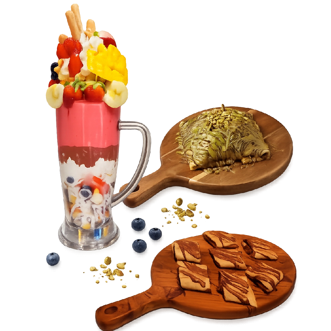 2 crepes with a small emperor on them
