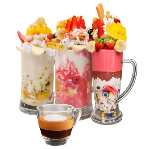 3 medium emperors with coffee