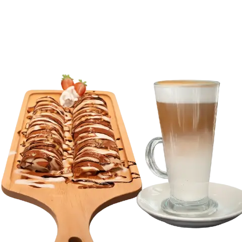 Crepe with coffee of your choice