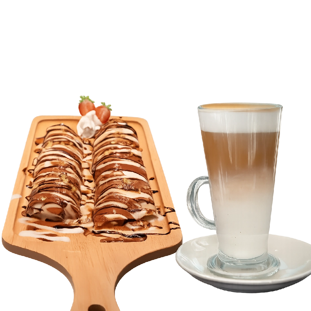 Crepe with coffee of your choice